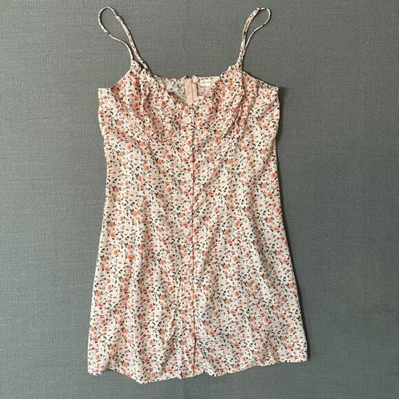 Aeropostale Dresses & Skirts - Aeropostale Mini Floral Dress Sz L Empire Waist Y2K Milkmaid Coquette
